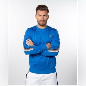 Lacoste Men’s Blue Performance Sweatshirt Size L NWT Retail $135